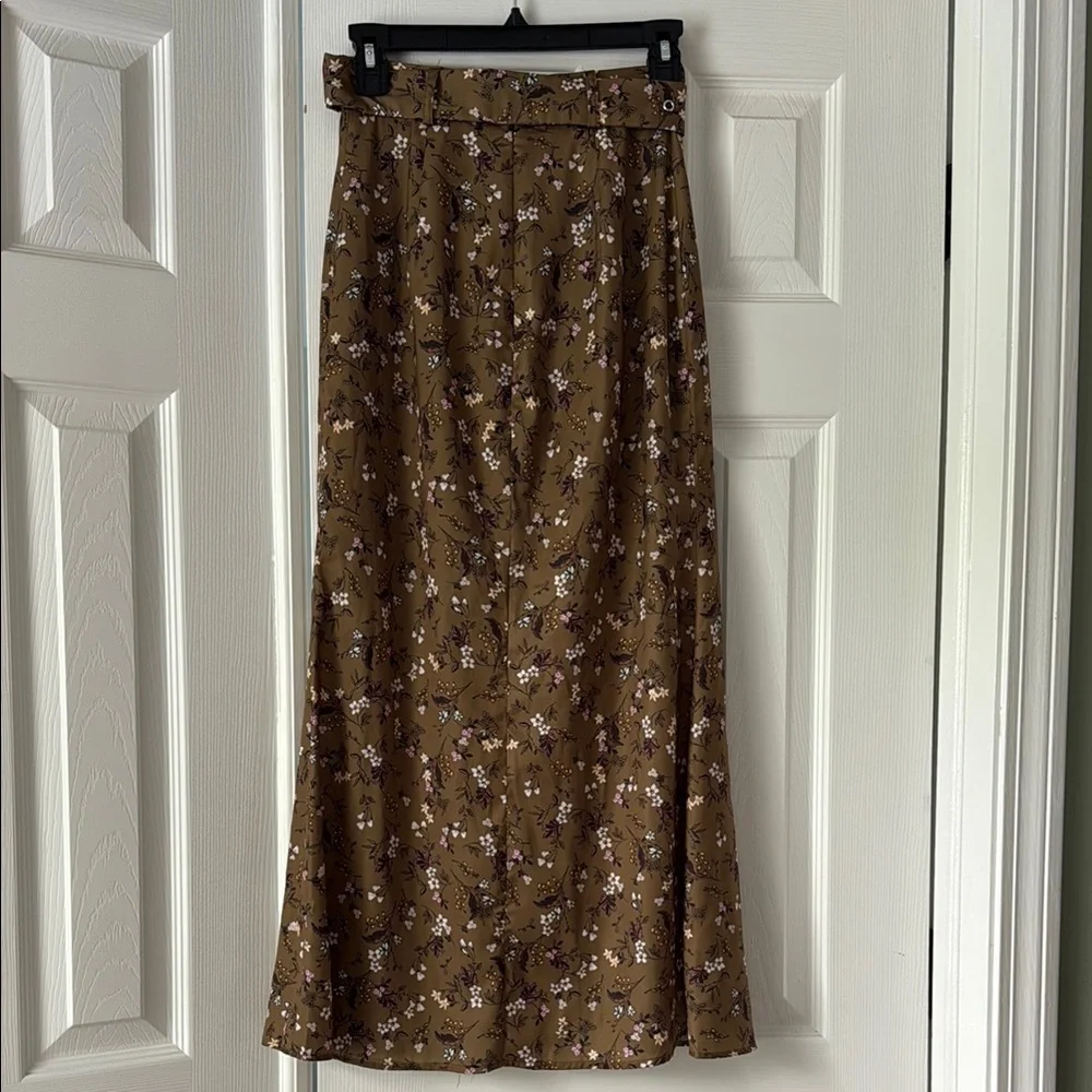 The Fifth Label Brown and Pink A-Line Skirt - Picture 3 of 3